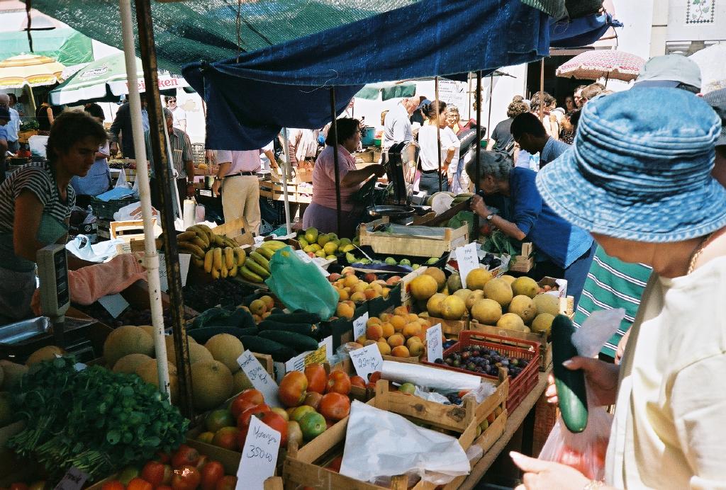  Foto: Auf dem Wochenmarkt in Loule 